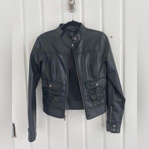 Wet Seal Faux Leather Jacket